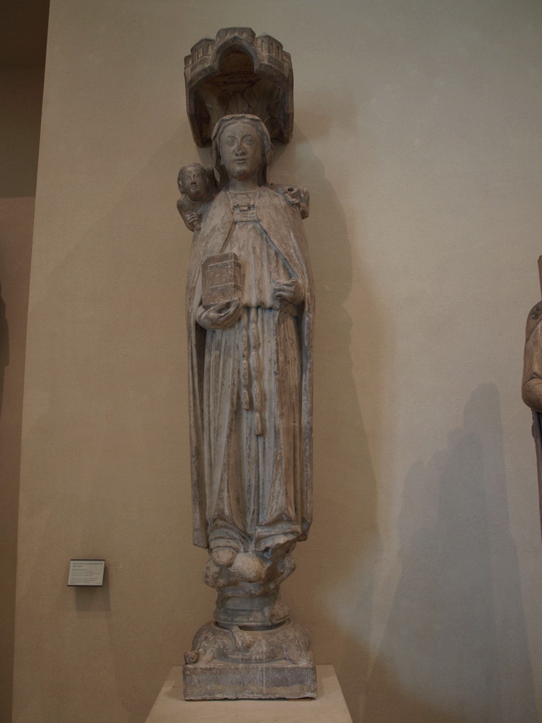 13th Century Carving of Sainte Genevieve